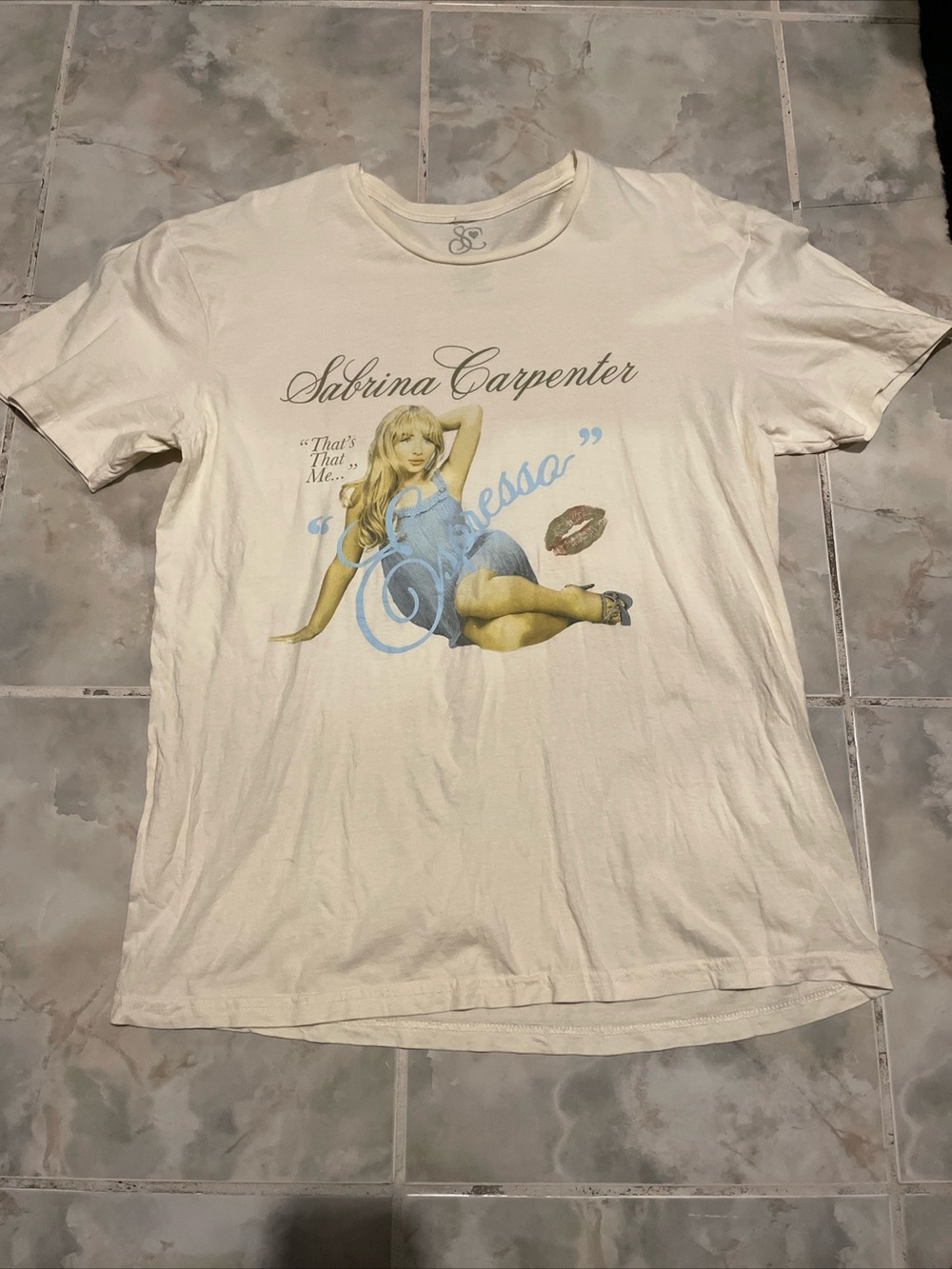 Sabrina Carpenter “That’s That Me Expresso” Graphic Tee SZ XL Pop Tour Shirt